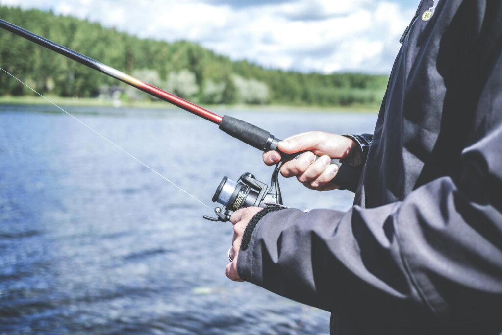 Boltz Lake fishing on a chilly day